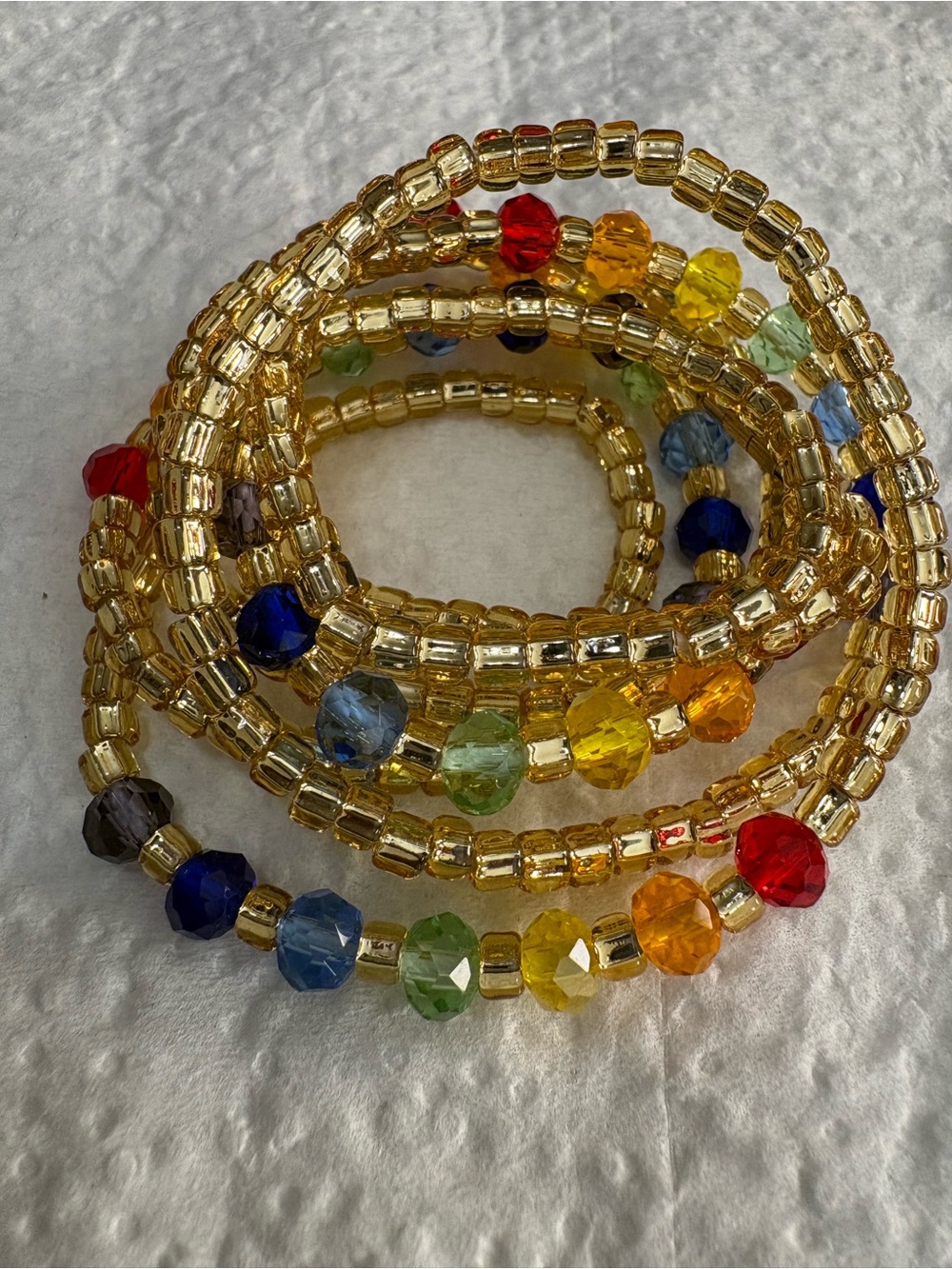 Gold-Tone Multicolor Waistbeads - Picture 6 of 11